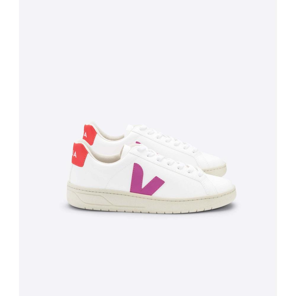 Women\'s Veja URCA CWL Shoes White/Red | ZA 571FDN